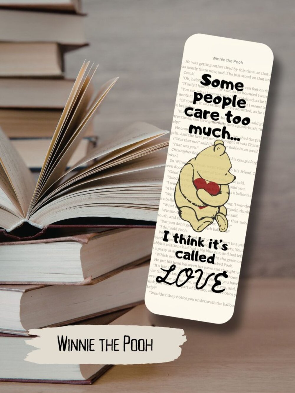 Winnie the Pooh  Bookish Book Page Bookmark